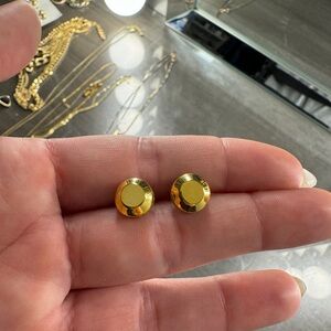 Michael Kors Gold Stud Earrings- never worn